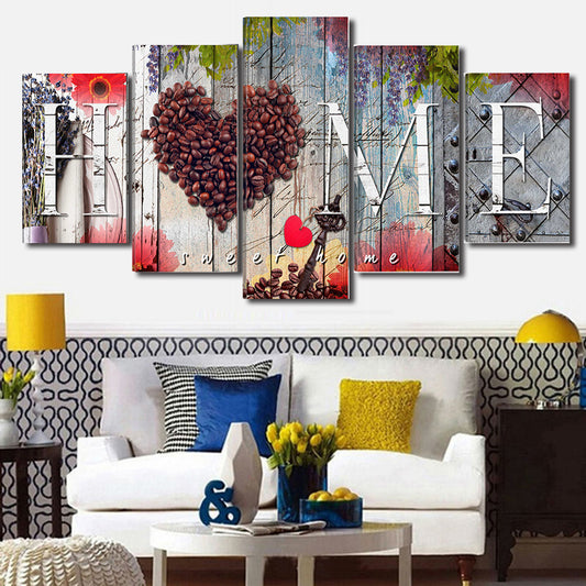 Oil Painting Wall Art – 5-Piece Decorative Board Set