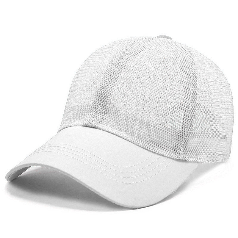 Unisex Breathable Mesh Flat Cap for Summer