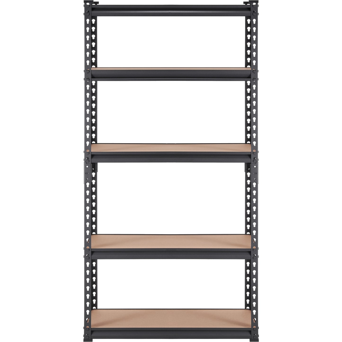 VEVOR Storage Shelving Unit, 5Tier Adjustable, 2000 Lbs Capacity, Heavy Duty Garage Shelves Metal Organizer Utility Rack, Black, 30L X 12W X 60 H For Kitchen Pantry Basement Bathroom Laundry