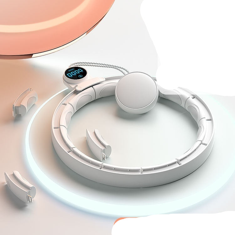 White pet scale with digital display on a light background