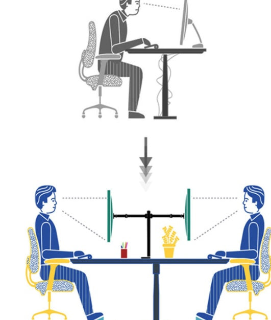 Dual-Screen Computer Monitor Stand-Universal Rotating Shelf for LCD Displays