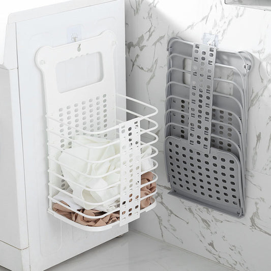 Household Foldable Wall Hanging Storage Basket - Modern Simplicity
