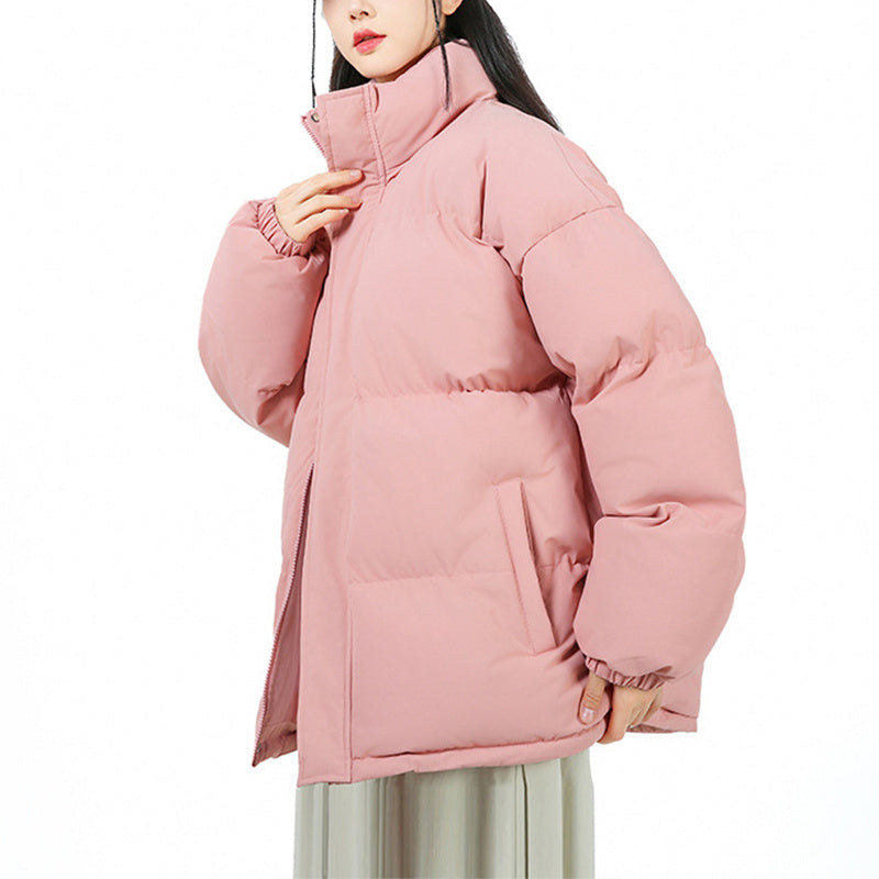 Fashion Loose Stand-Collar Cotton Coat for Couples