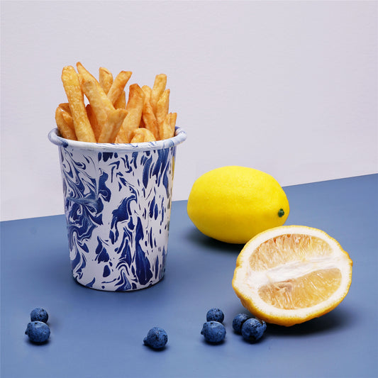 Hand-made Enamel Cup, Toothbrush Cylinder, Pen Holder, Storage Simple Water Cup