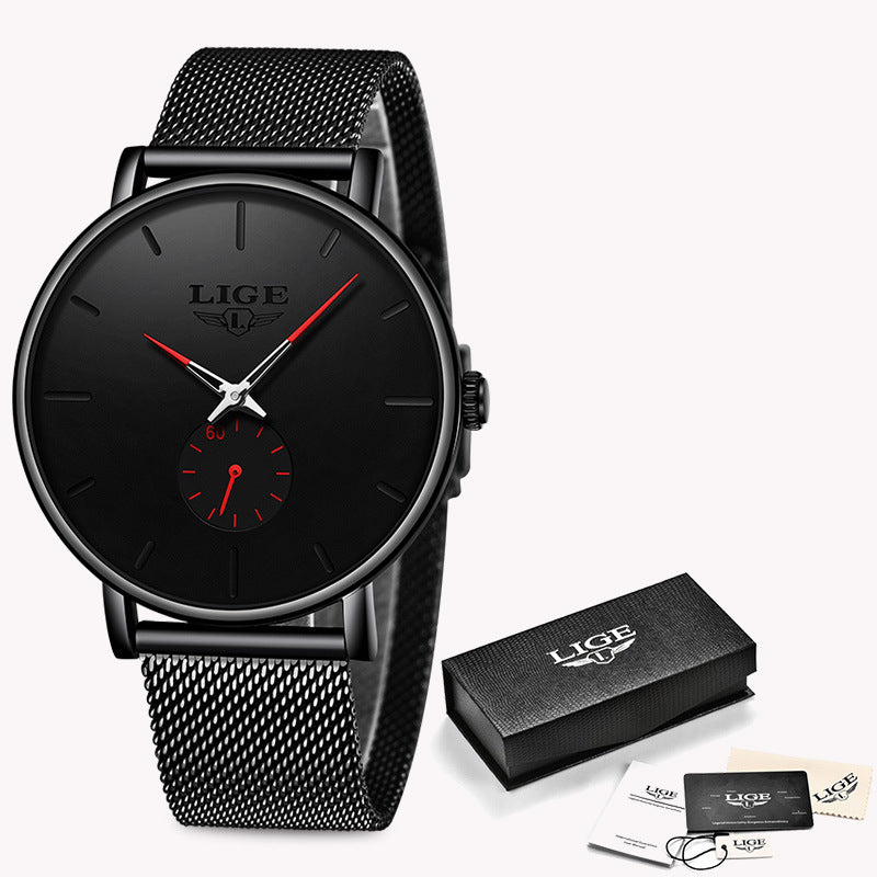 Thin Multifunctional Waterproof Quartz Watch