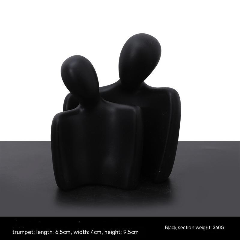 Modern Minimalist Sculpture – Ceramic Resin Home Decoration
