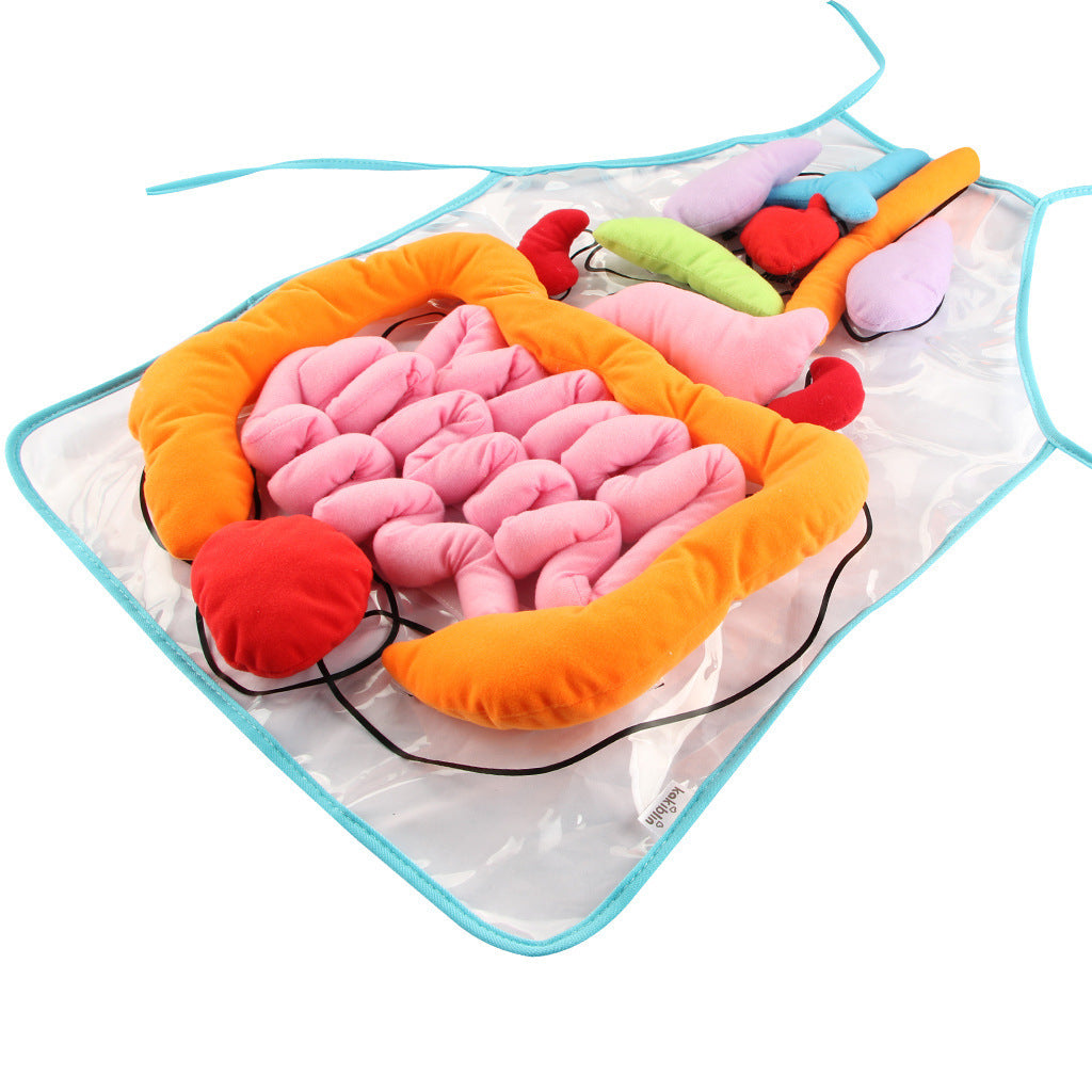 Kids Body Apron Toy - Educational Plush Anatomy Apron for Children