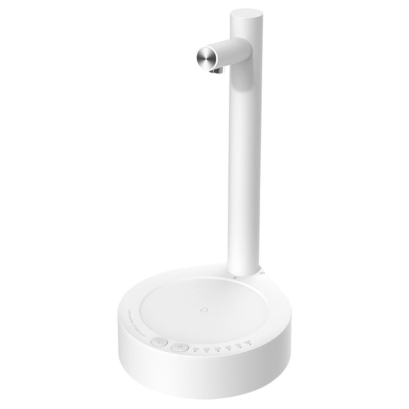 White faucet on a white background