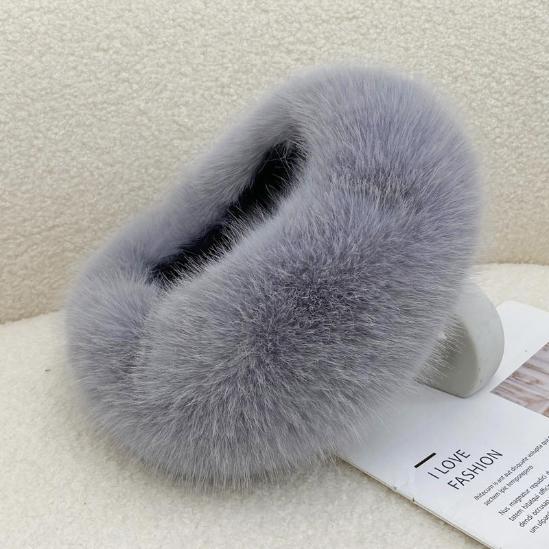 Winter Fur Thickened No-Top Hair Ring Hat