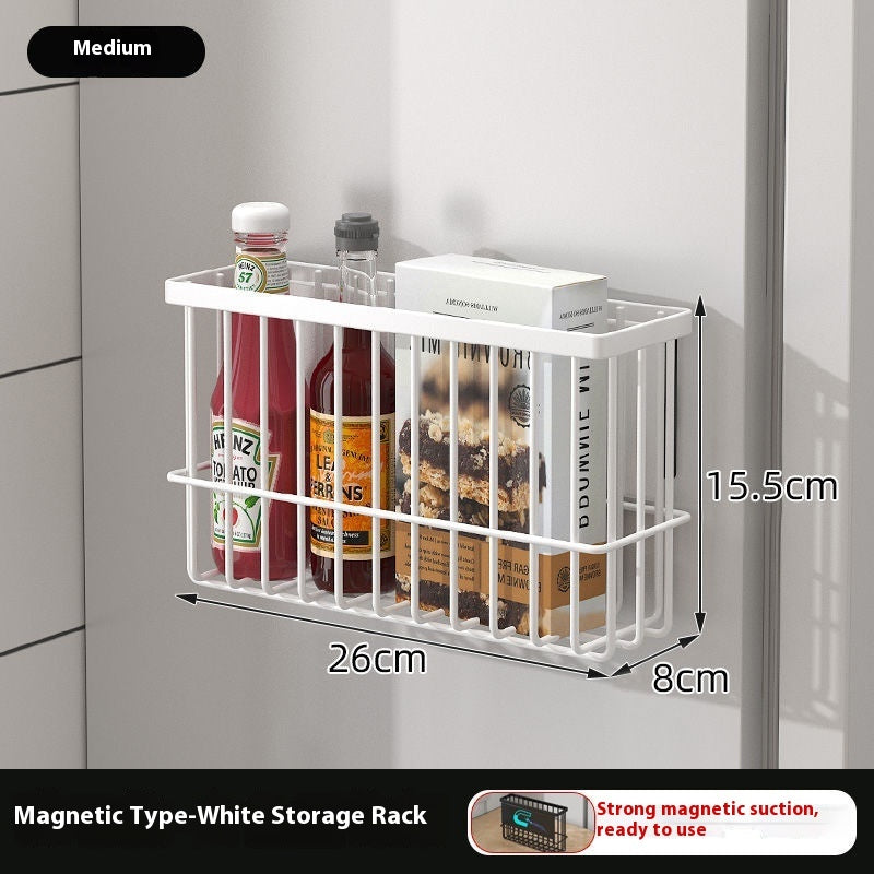 Kitchen Refrigerator Magnetic Storage Rack