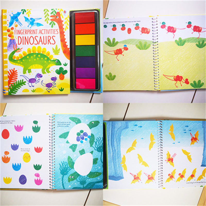 Kids Stamp Game Finger Coloring Book