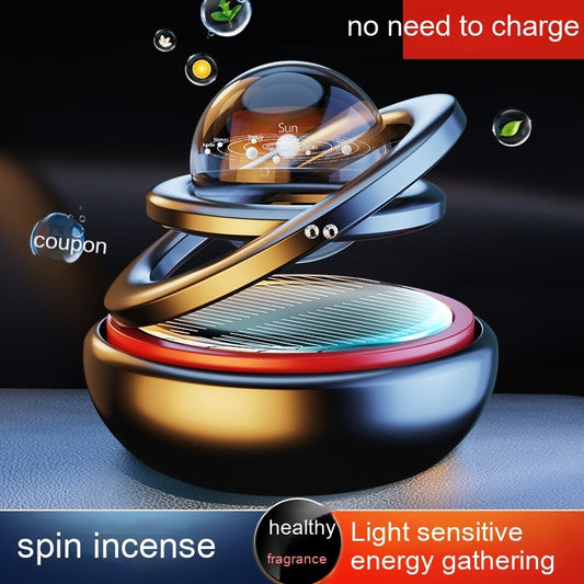 Solar Rotating Car Aroma Decoration
