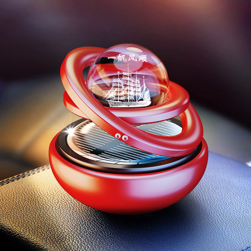 Solar Rotating Car Aroma Decoration