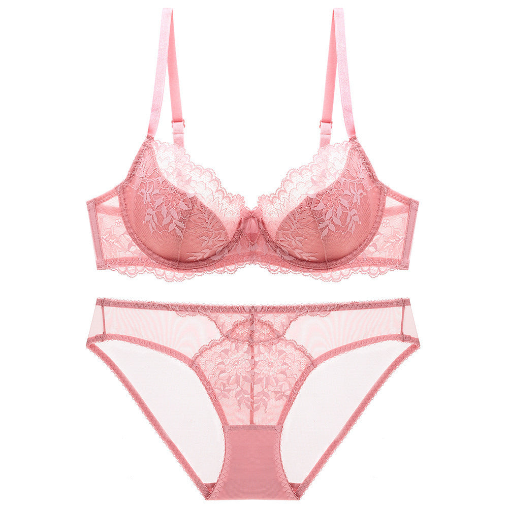 Women's Nylon Bra and Underwear Set – Elegant and Comfortable