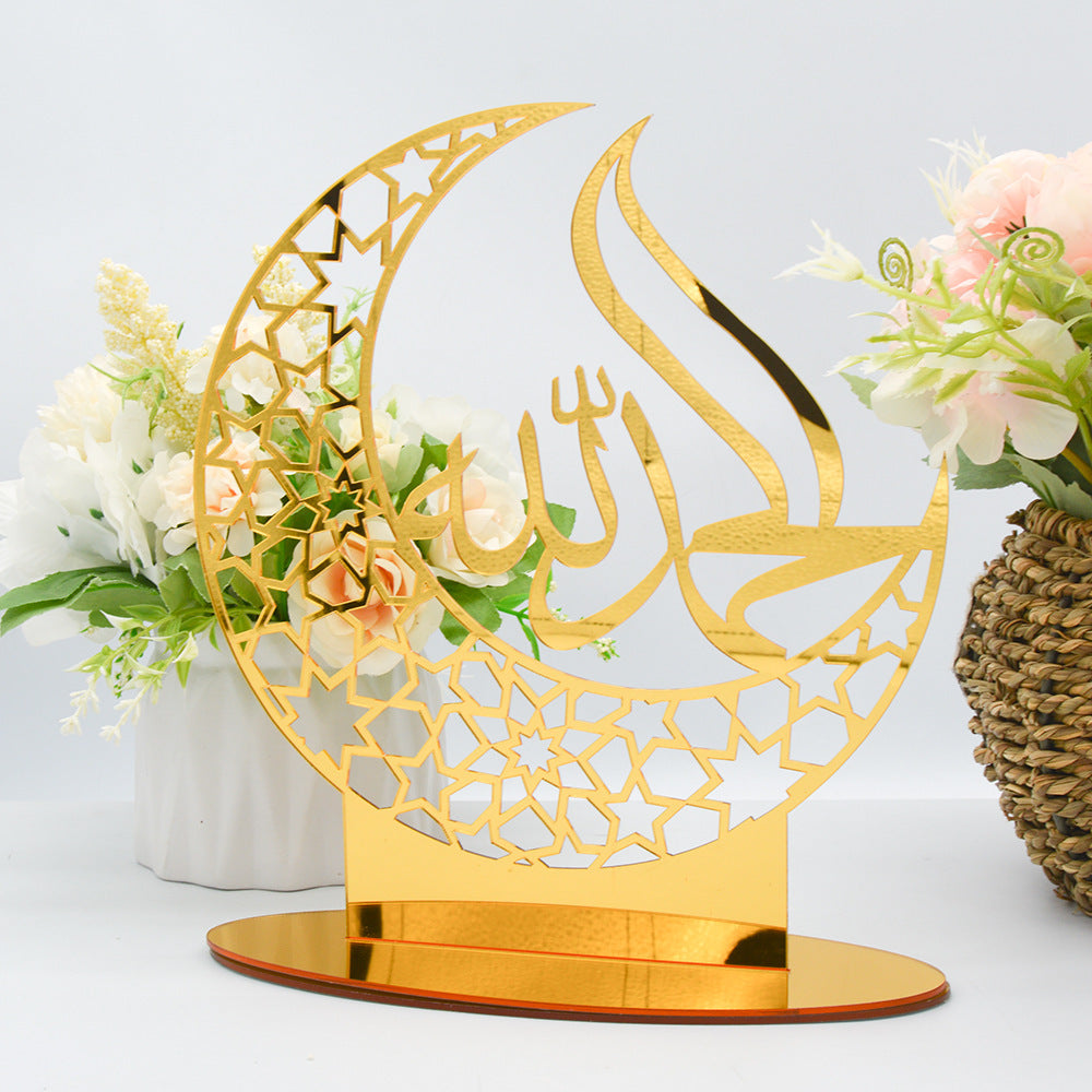 Moose Festival Acrylic Mirror Wall Ornaments - Stylish & Decorative