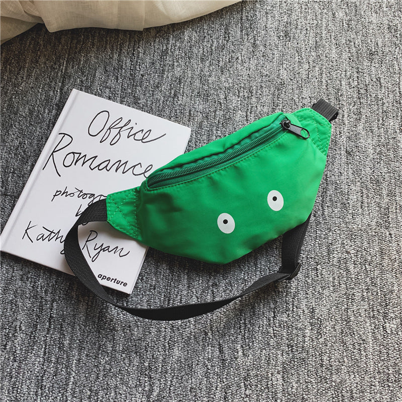 Children's Single-Shoulder Waist Bag - Funny Pattern Casual Backpack