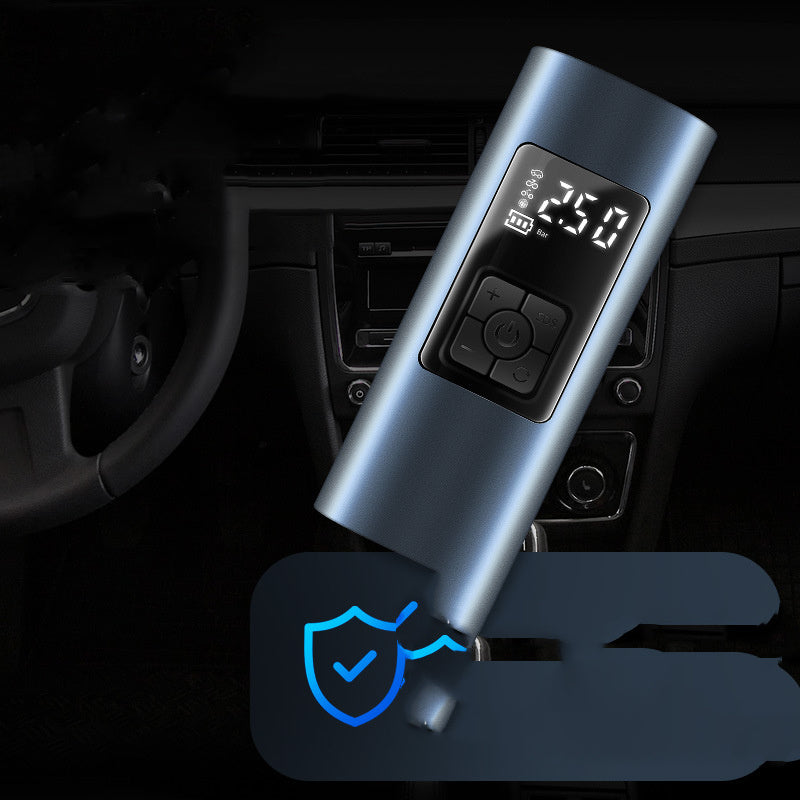 Wireless Portable Electric Car Air Pump – High Power 60W, USB & Cigarette Lighter Charging