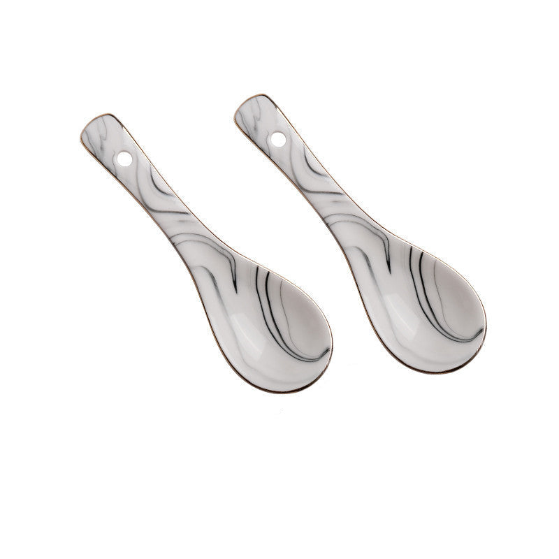 Elegant Marble Tableware Set