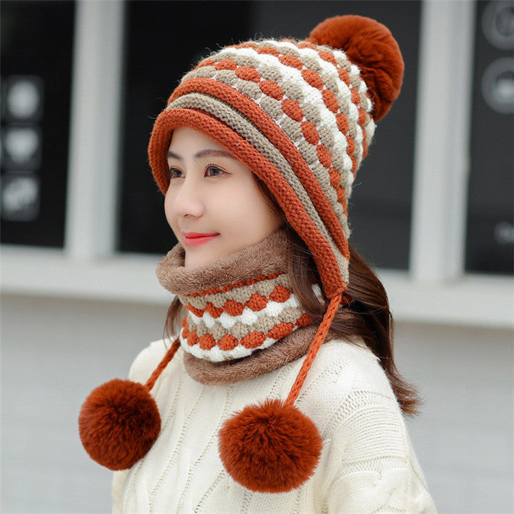 Women's Outdoor Cycling Fleece Thick Wool Hat