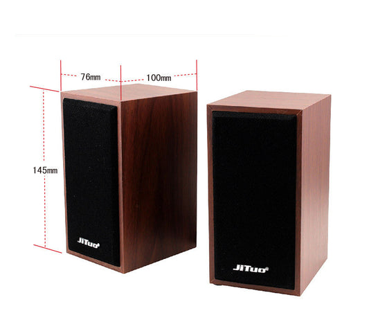 Wooden USB Audio Multimedia Speaker