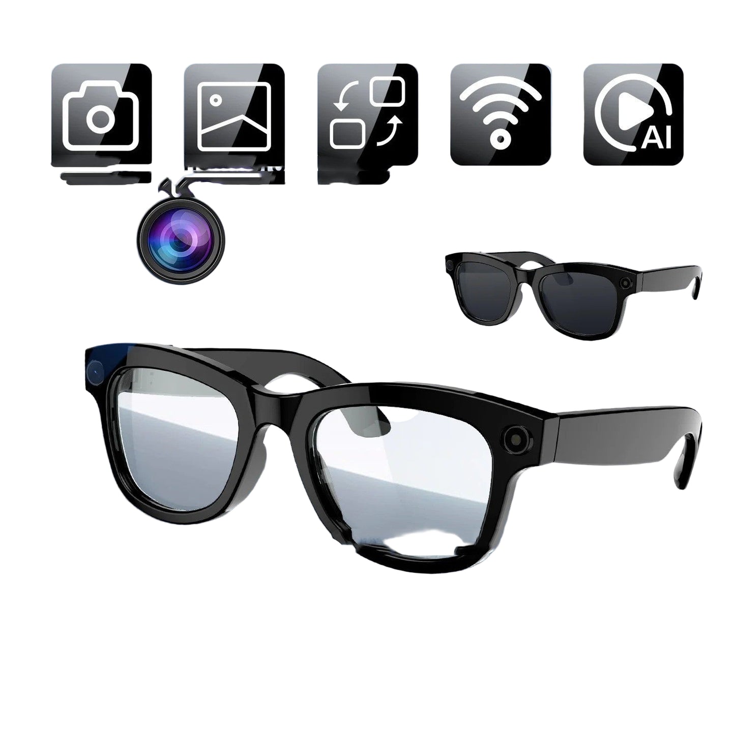 AI Glasses with Call and Video Shooting Features