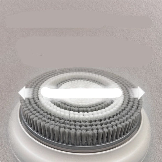 Wide head large brush with text on a gray background