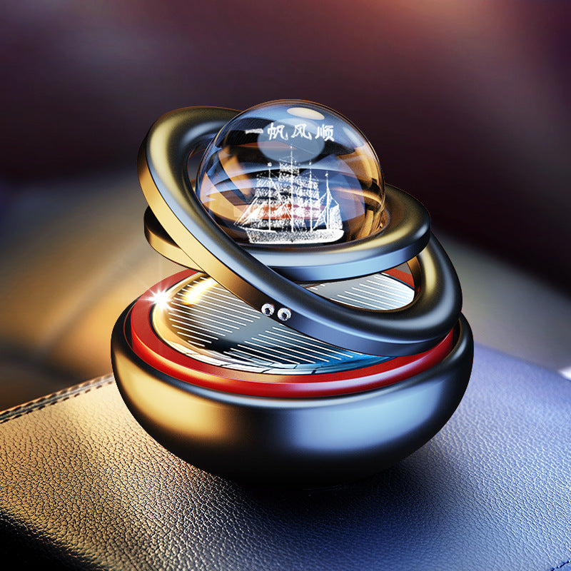 Solar Rotating Car Aroma Decoration