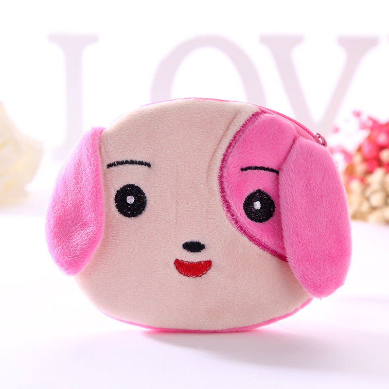 Plush Cute Coin Purse - Cartoon Cloth Women's Key Case