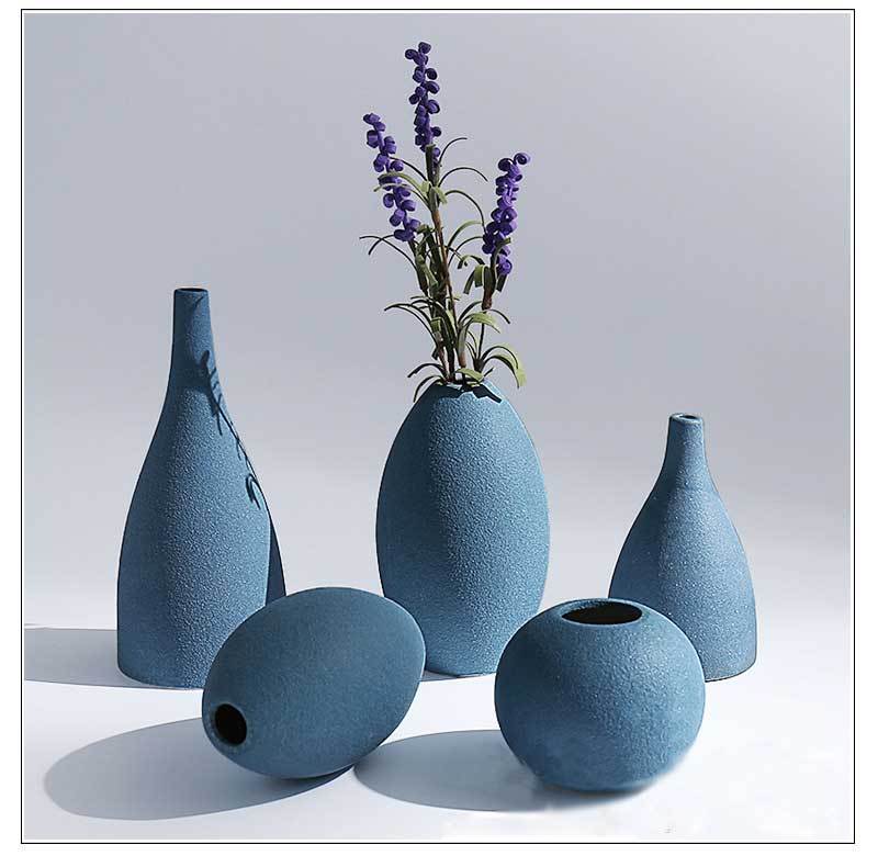 Frosted Glaze Ceramic Vase for Dried Flowers