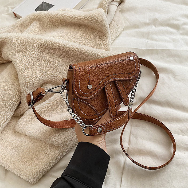 Mini Children's Women's Portable Crossbody Concave Shape Bag