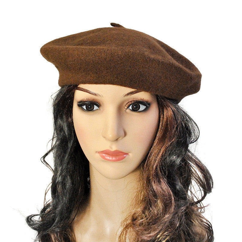 Korean Style Autumn And Winter Women's Wool Beret Hat