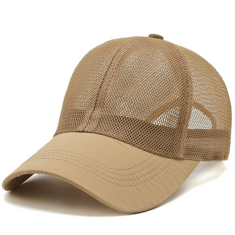 Unisex Breathable Mesh Flat Cap for Summer