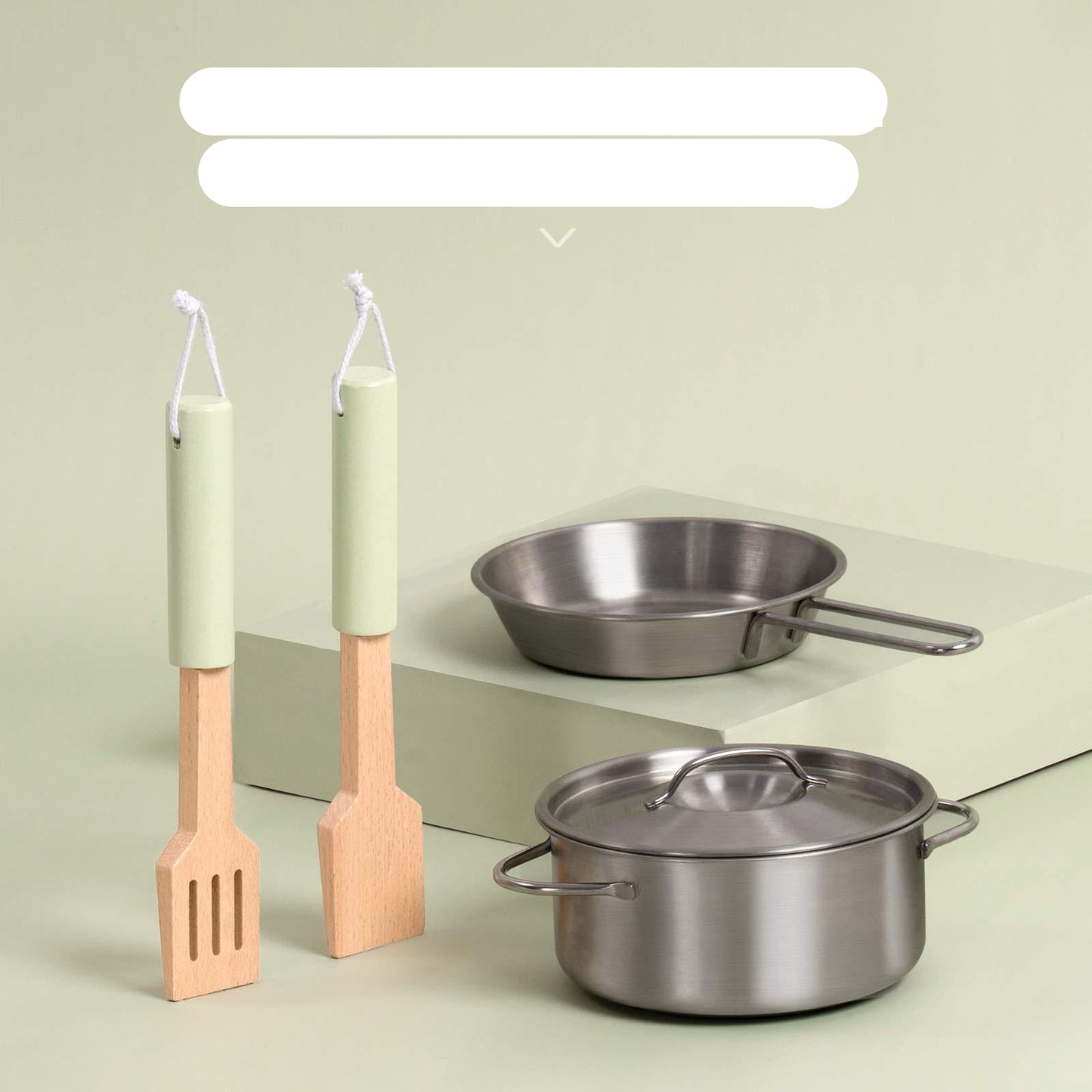 ROBUD 3D Wooden Pretend Play Kitchen Playset For Toddlers Kids Education Toys