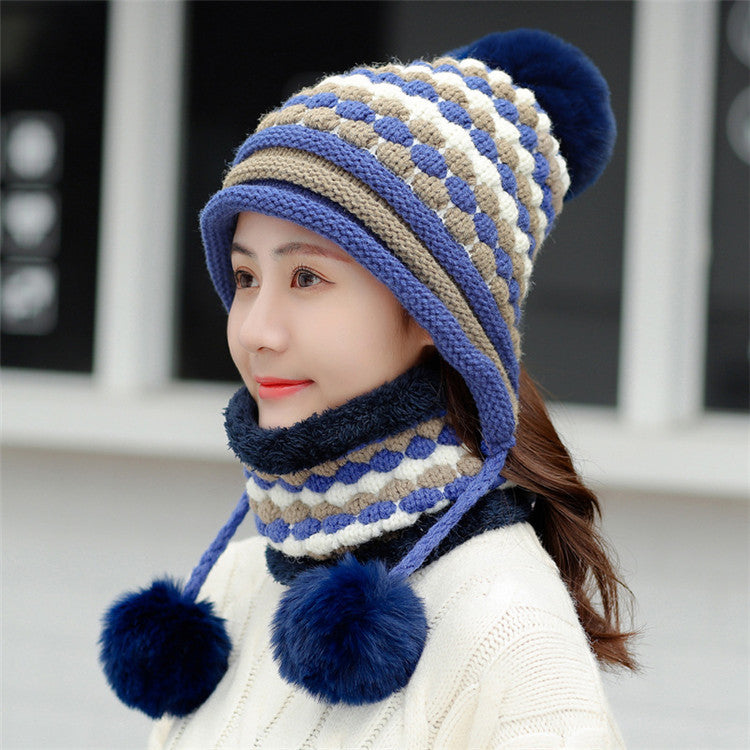 Women's Outdoor Cycling Fleece Thick Wool Hat