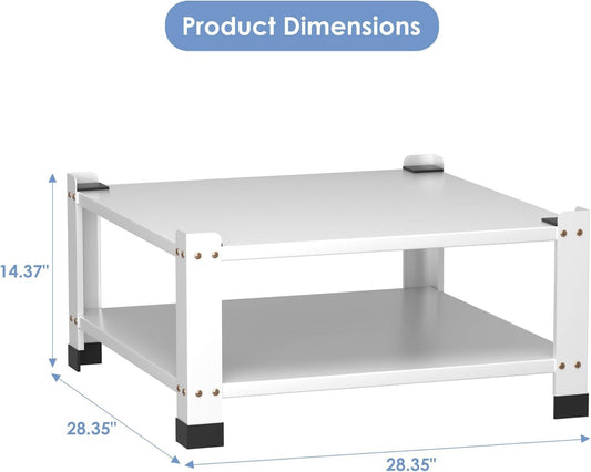 Laundry Pedestal For Washer And Dryer, Universal Fit, Wide,Height, Four Corner Bearing Capacity 800lb Max, Metal Washing Machine Base Stand For Dryer Base Platform Heavy Duty, 2 Pack
