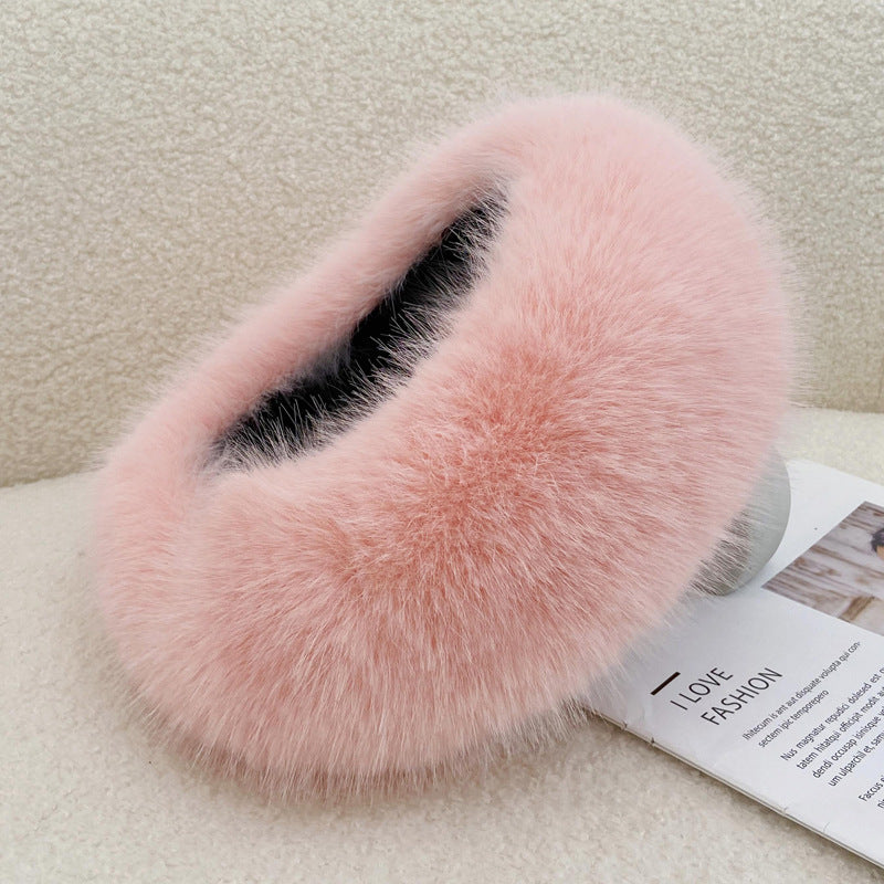 Winter Fur Thickened No-Top Hair Ring Hat