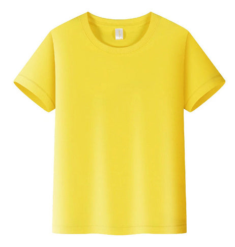 Children's Solid Color Round Neck Short Sleeves T-shirt