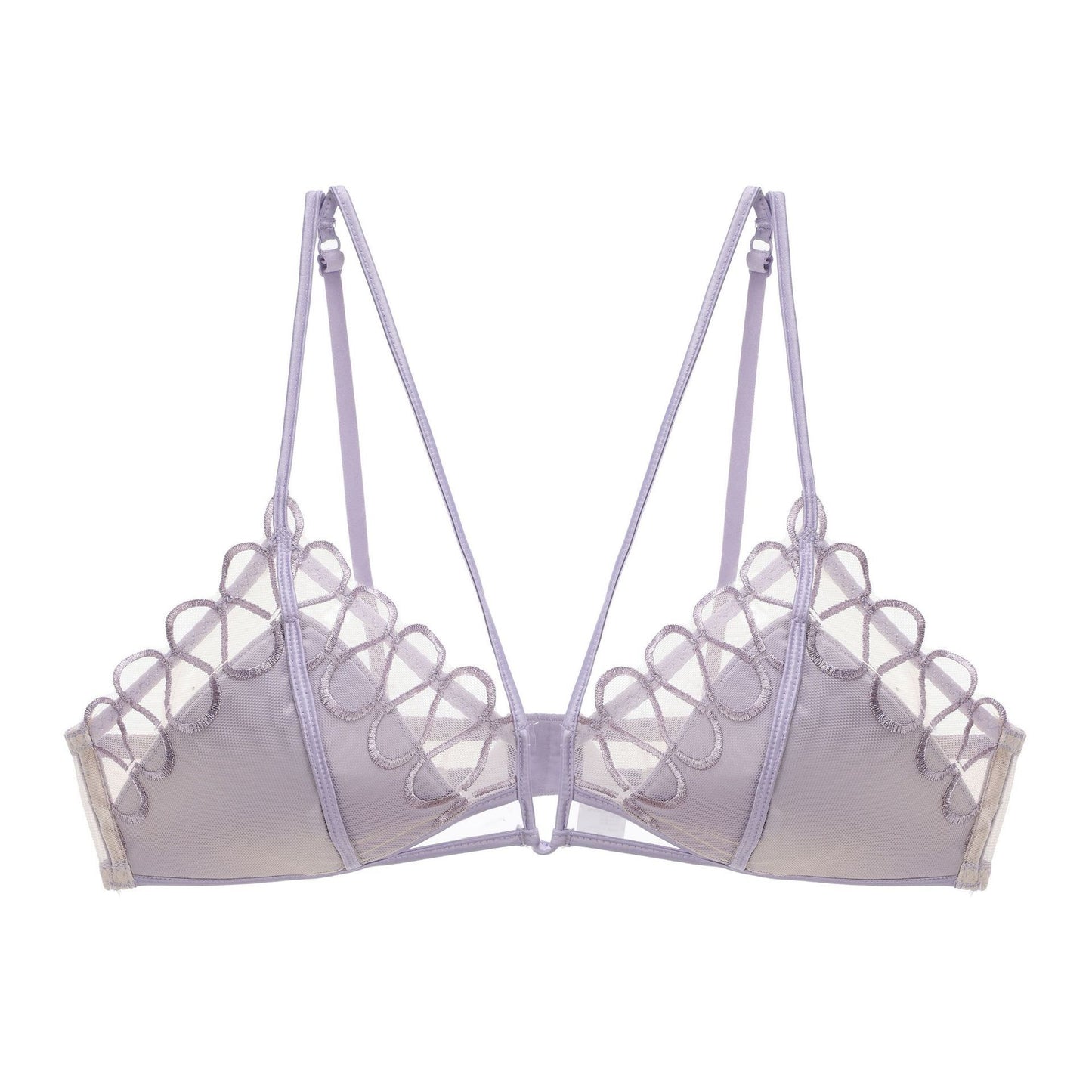 Thin Lace Comfortable Back-Shaping Bra Set for Summer