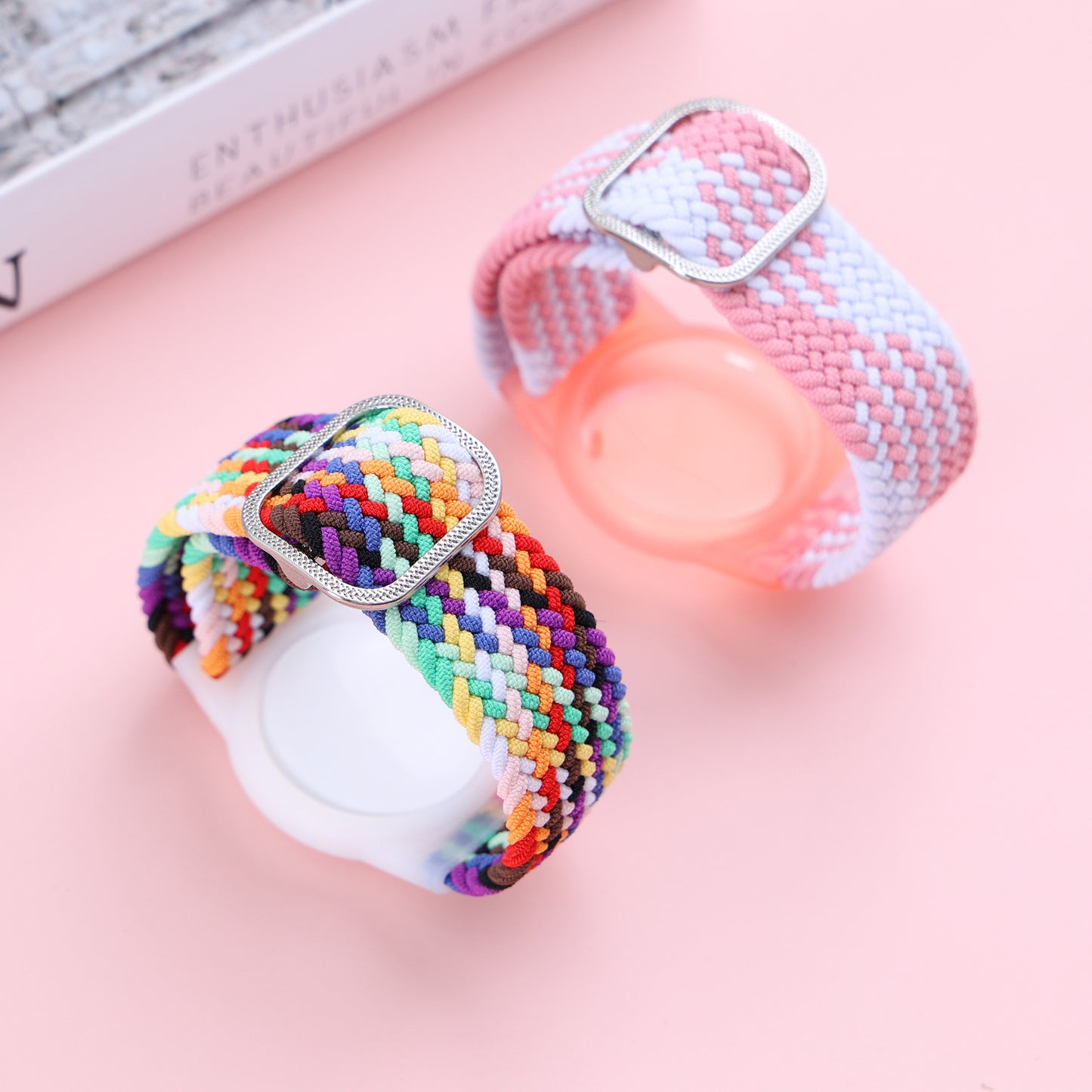 Airtag Kids Wristband - Soft Shell Rainbow Strap for Apple Airtag