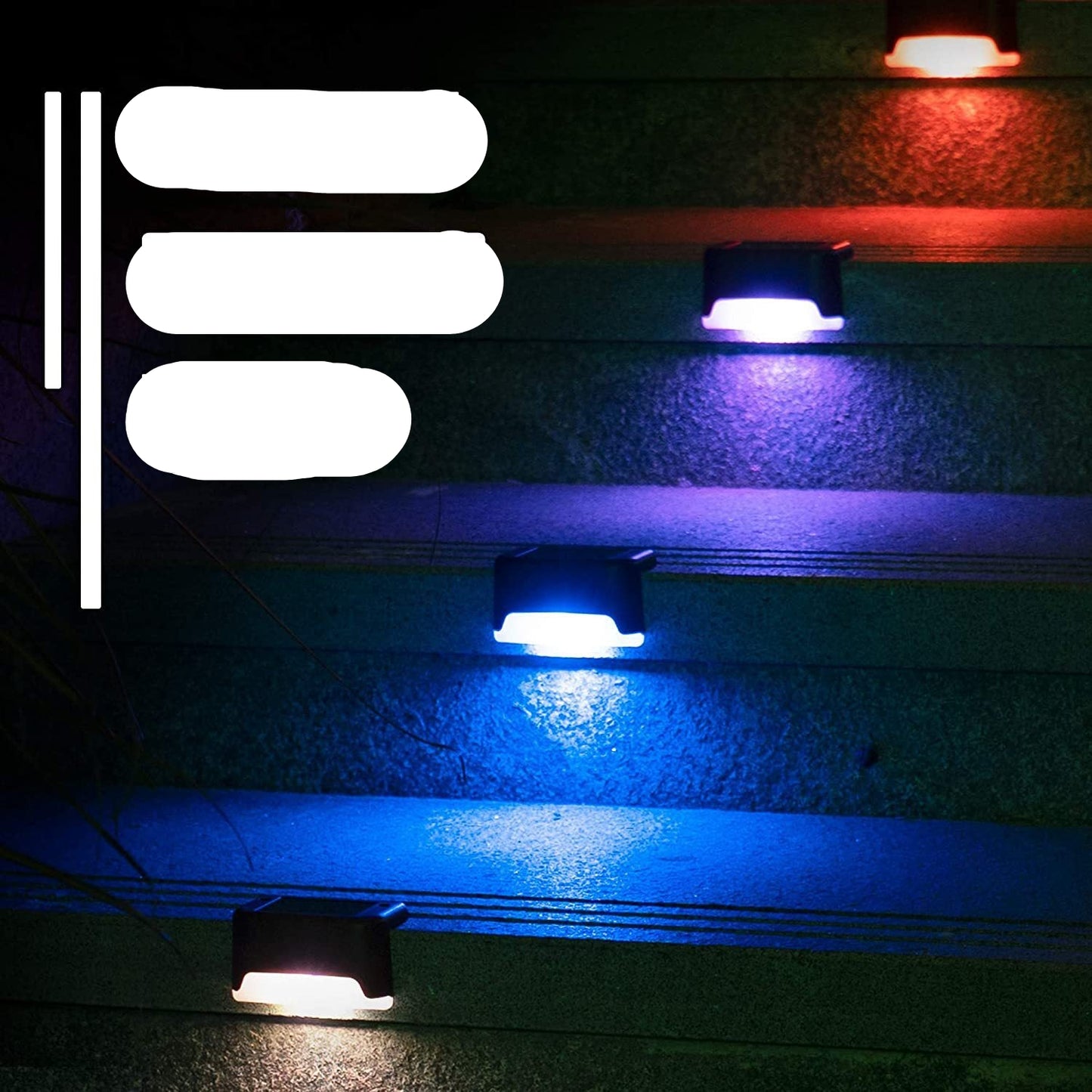 Solar Step Light - Waterproof LED Outdoor Garden Night Light