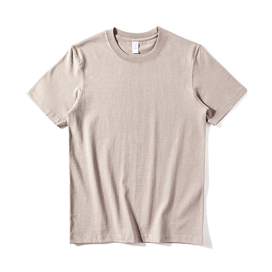 Beige t-shirt on a white background