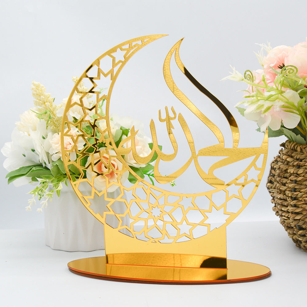 Moose Festival Acrylic Mirror Wall Ornaments - Stylish & Decorative