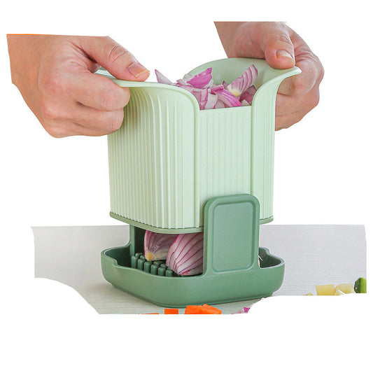 Multifunctional Vegetable Chopper-Hand Pressure Onion Dicer & French Fries Cutter