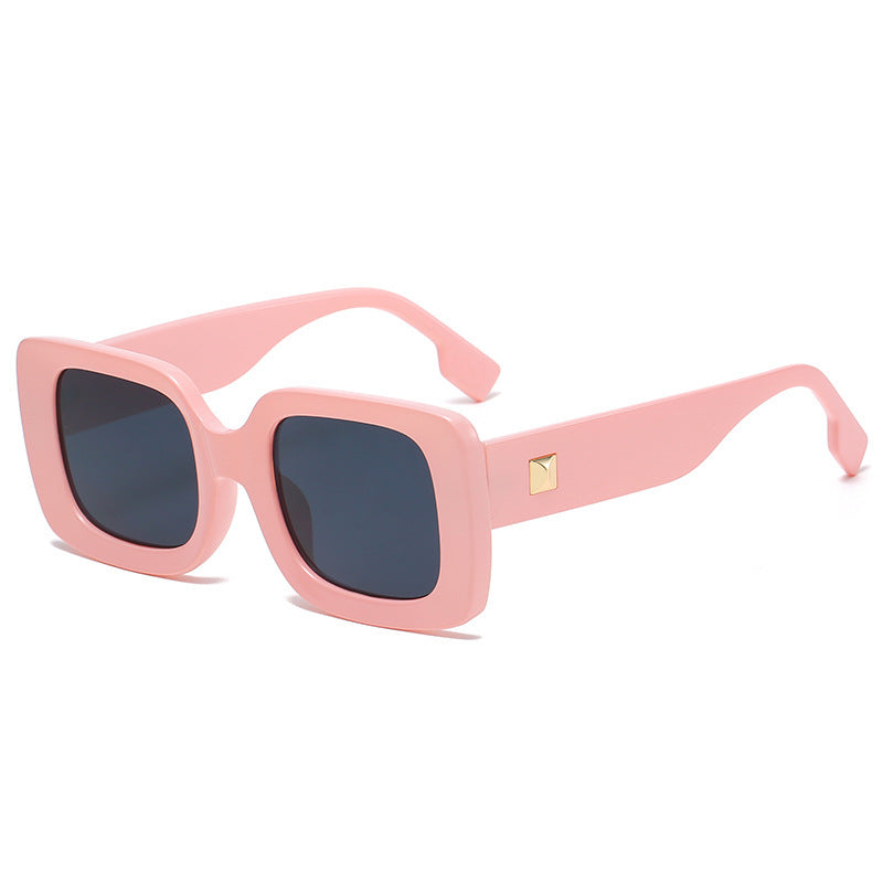 Classic Retro Square Sunglasses Large Frame