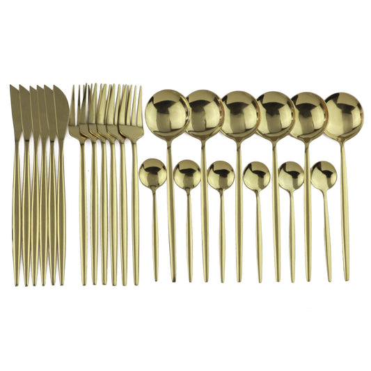 Stainless Steel Cutlery Set - Elegant and Durable Utensils