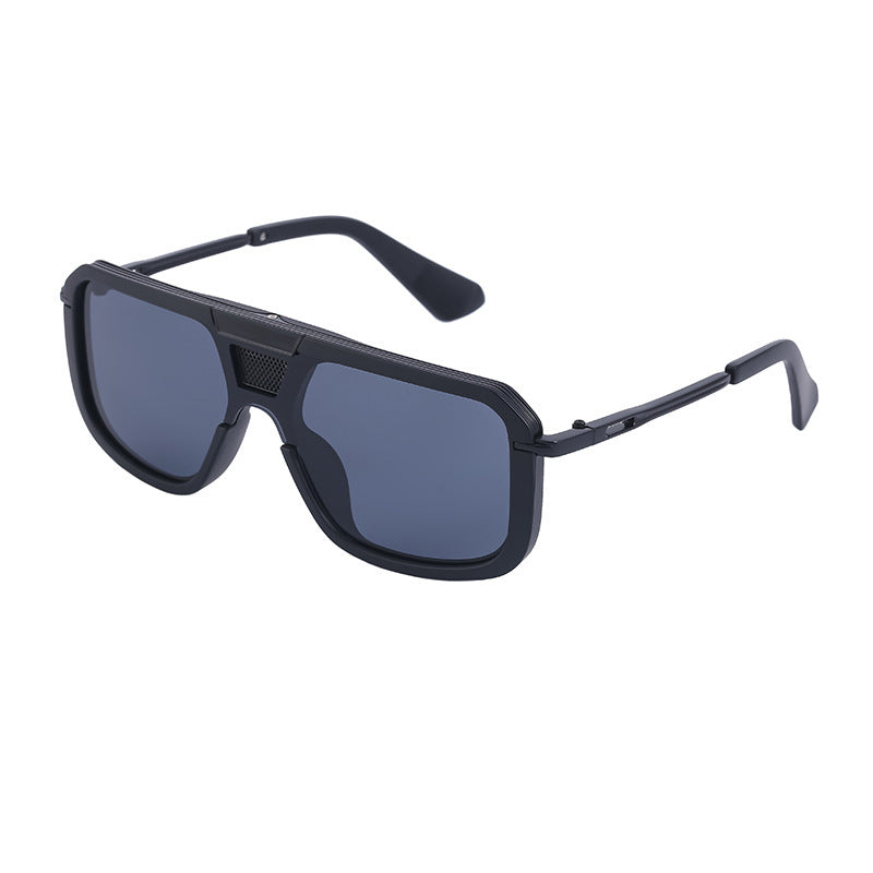 Retro Square Large Frame Sunglasses for Men & Women
