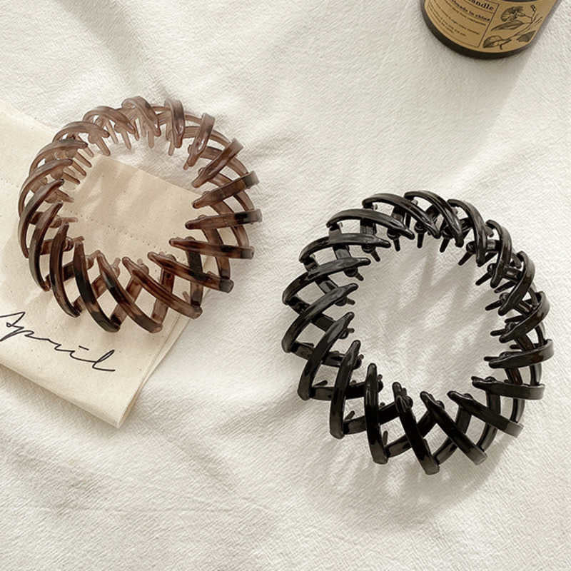 Women Hollow Hair Circle - High Horsetail Artifact Fixed Coiler Hairpin