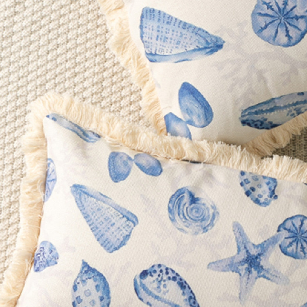 Cotton And Linen Printed Sofa Pillow Cover
