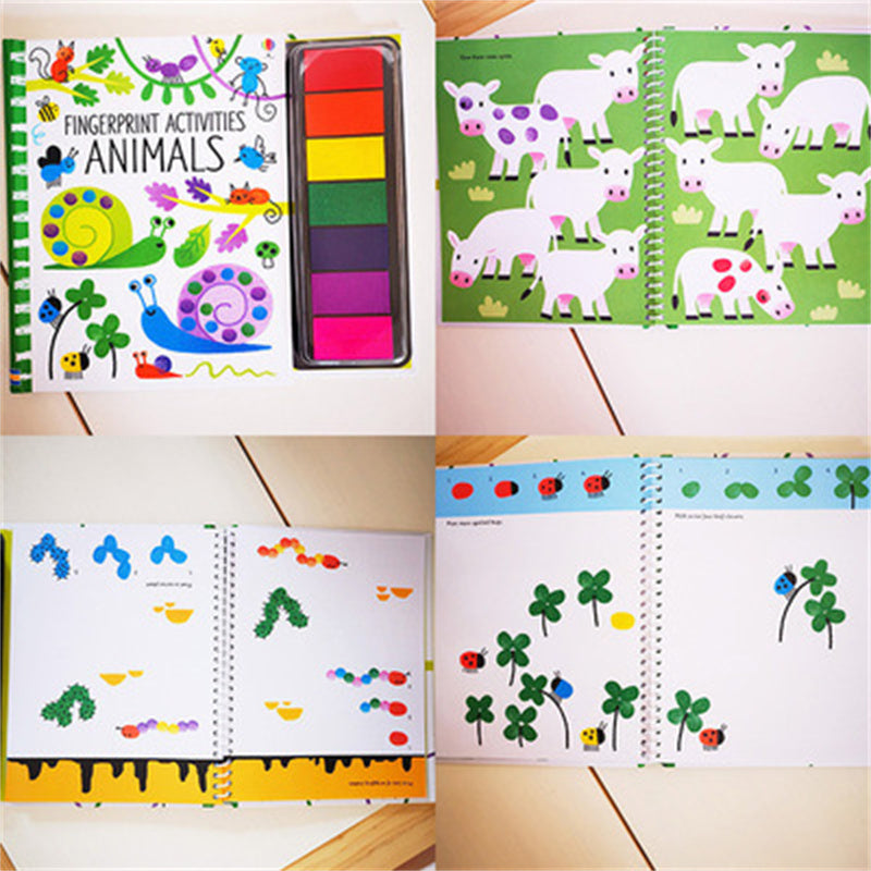 Kids Stamp Game Finger Coloring Book
