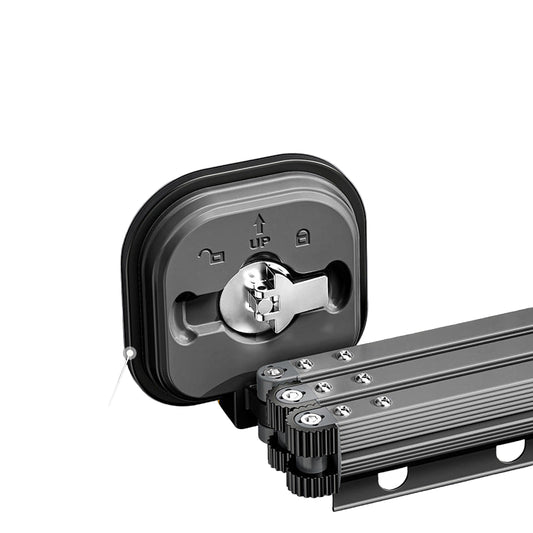 Suction Cup Folding Clothes Hanger - Indoor Home Balcony Aluminum Retractable Drying Rack